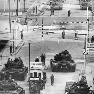 Check point Charlie stand off