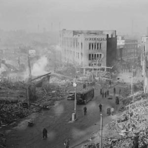 Coventry bombed by luftwaffe