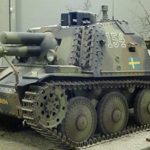 Swedens stormartillerivagn tank