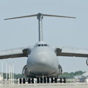 C-5super galaxy transport plane USA