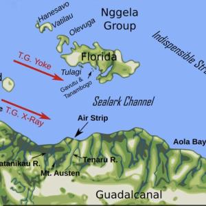 Map Guadalcanal