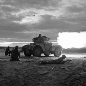 British 8th army Daimler armoured car 