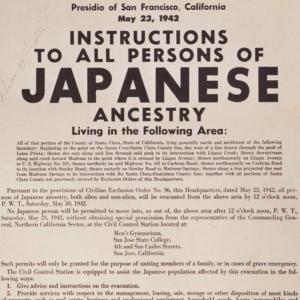 Executive order 9066 by president Roosevelt 