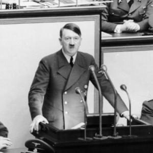 Hitler giving speech