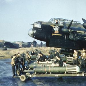Lancaster bomber mine laying shipping bombs 