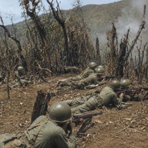 Us troops battle in Luzon Philippines