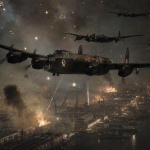 Lancaster bombing mission raid on u-boat pens Danzig Poland