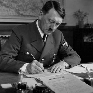 Hitler writing directive 45 
