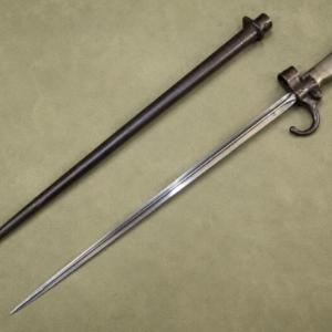 French label bayonet and scabbard ww1 era 