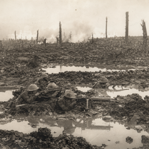 Ww1 battle scene battle of pilchem ridge 
