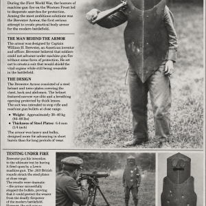 WW1 Brewster armor