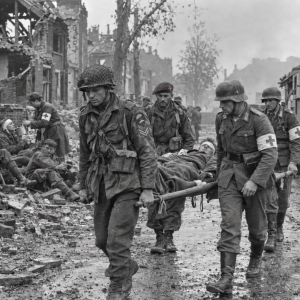 Casualties evacuated Arnhem