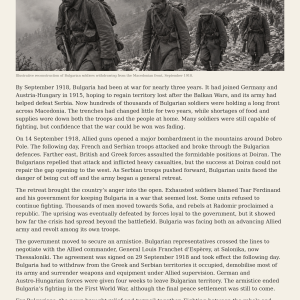 Bulgaria leaves WW1