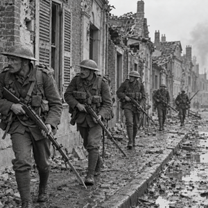 Connaught rangers storm le chateau 1918 WW1